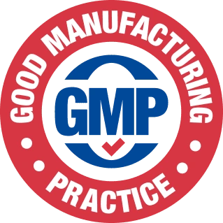 MemoFix GMP certified quality manufacturing badge
